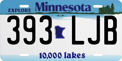 MN license plate 393LJB