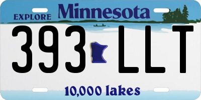 MN license plate 393LLT