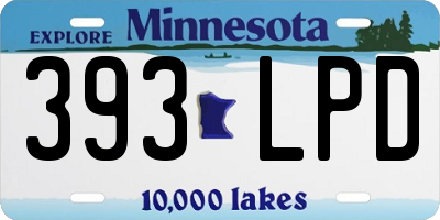 MN license plate 393LPD