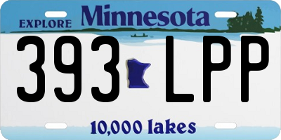 MN license plate 393LPP