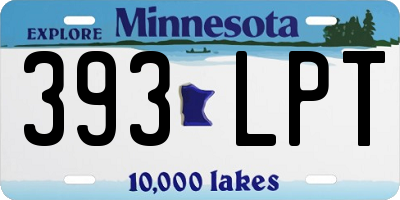 MN license plate 393LPT