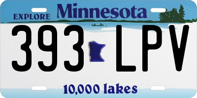 MN license plate 393LPV