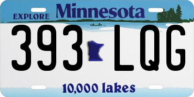MN license plate 393LQG
