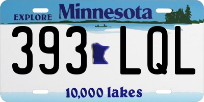 MN license plate 393LQL
