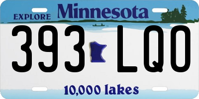 MN license plate 393LQO
