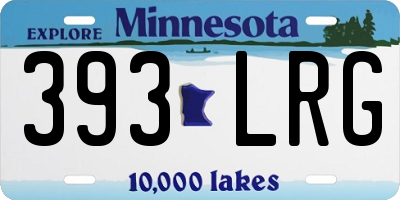 MN license plate 393LRG