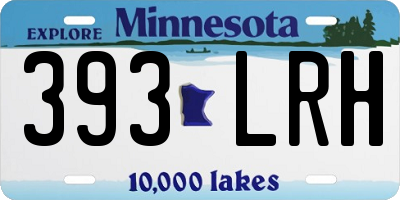 MN license plate 393LRH