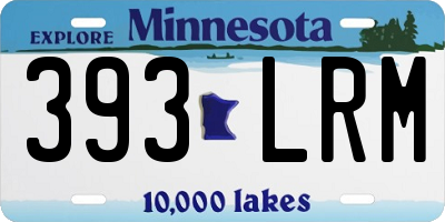 MN license plate 393LRM