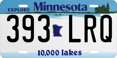 MN license plate 393LRQ
