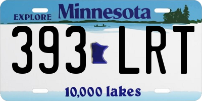 MN license plate 393LRT