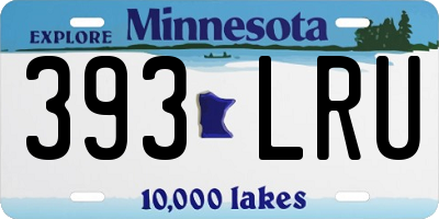 MN license plate 393LRU