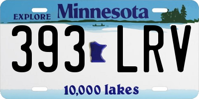 MN license plate 393LRV