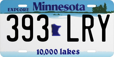 MN license plate 393LRY