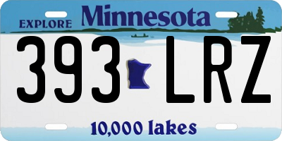 MN license plate 393LRZ