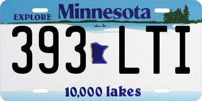 MN license plate 393LTI