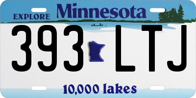 MN license plate 393LTJ