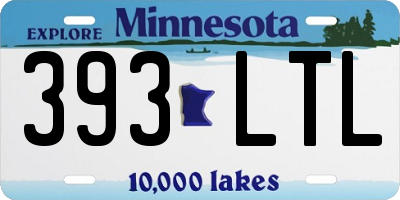 MN license plate 393LTL