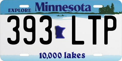 MN license plate 393LTP