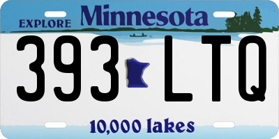 MN license plate 393LTQ