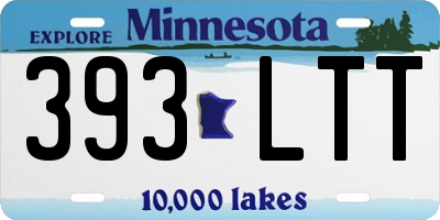 MN license plate 393LTT
