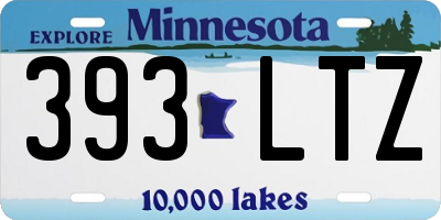 MN license plate 393LTZ