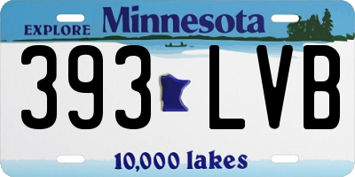 MN license plate 393LVB