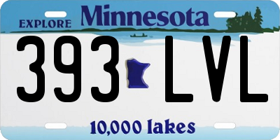 MN license plate 393LVL
