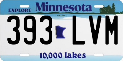 MN license plate 393LVM