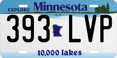 MN license plate 393LVP