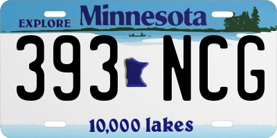 MN license plate 393NCG