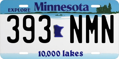 MN license plate 393NMN