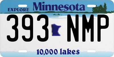 MN license plate 393NMP
