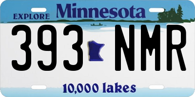 MN license plate 393NMR