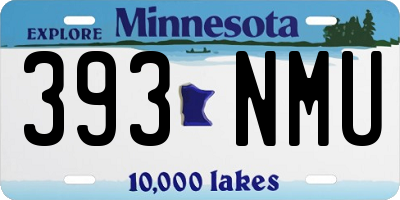 MN license plate 393NMU