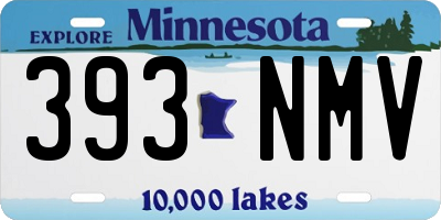 MN license plate 393NMV