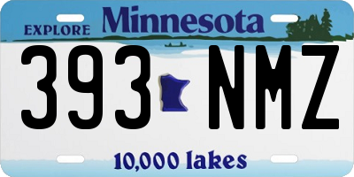 MN license plate 393NMZ