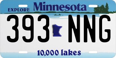 MN license plate 393NNG