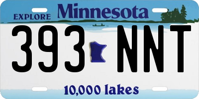 MN license plate 393NNT