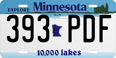 MN license plate 393PDF