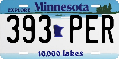 MN license plate 393PER