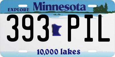 MN license plate 393PIL
