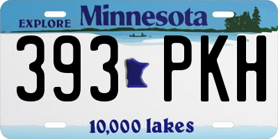 MN license plate 393PKH