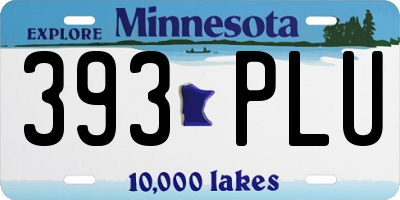 MN license plate 393PLU