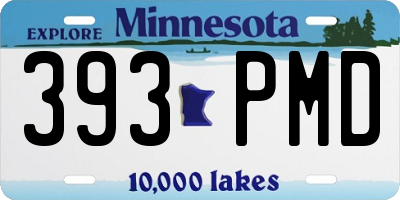 MN license plate 393PMD