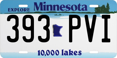 MN license plate 393PVI