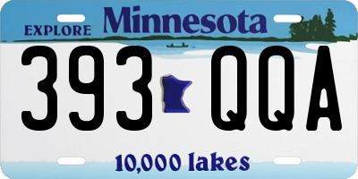 MN license plate 393QQA