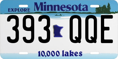 MN license plate 393QQE