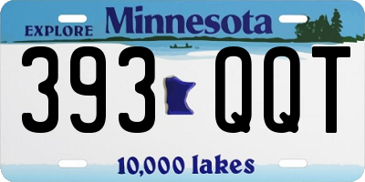MN license plate 393QQT