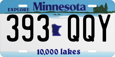 MN license plate 393QQY