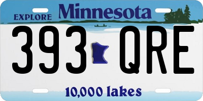 MN license plate 393QRE
